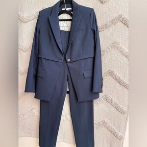 Veronica Beard Blue Suit Timeless Professional Elegance